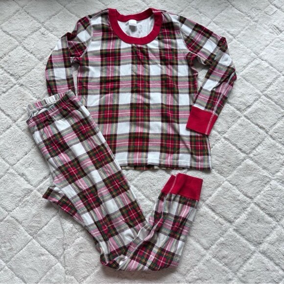 Hanna Andersson | Red Holiday Plaid Matching Family Pajama Set | Size Large - Picture 3 of 14